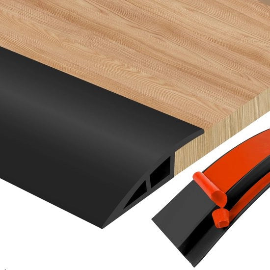 Profilo di transizione doppio lato autoadesivo, profilo di transizione in PVC per pavimenti per l'unione di pavimenti e soglie di passaggio tra tappeti e pavimenti in piastrelle.