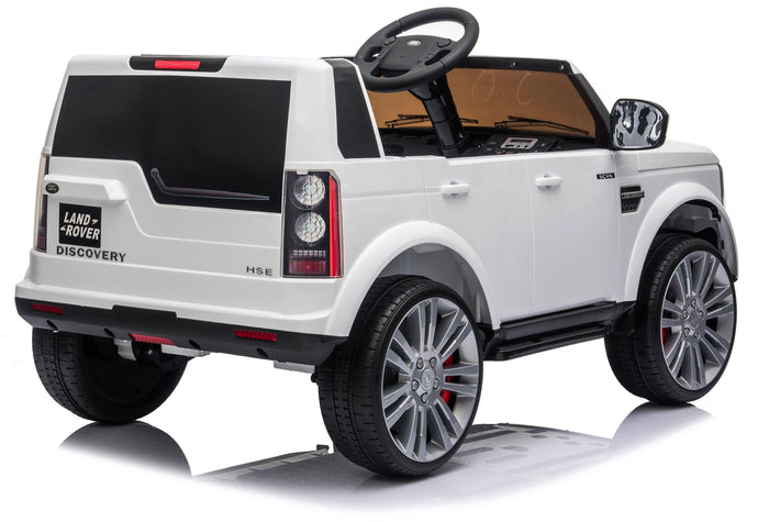 Macchina Elettrica per Bambini 12V con Licenza Land Rover Discovery Bianca
