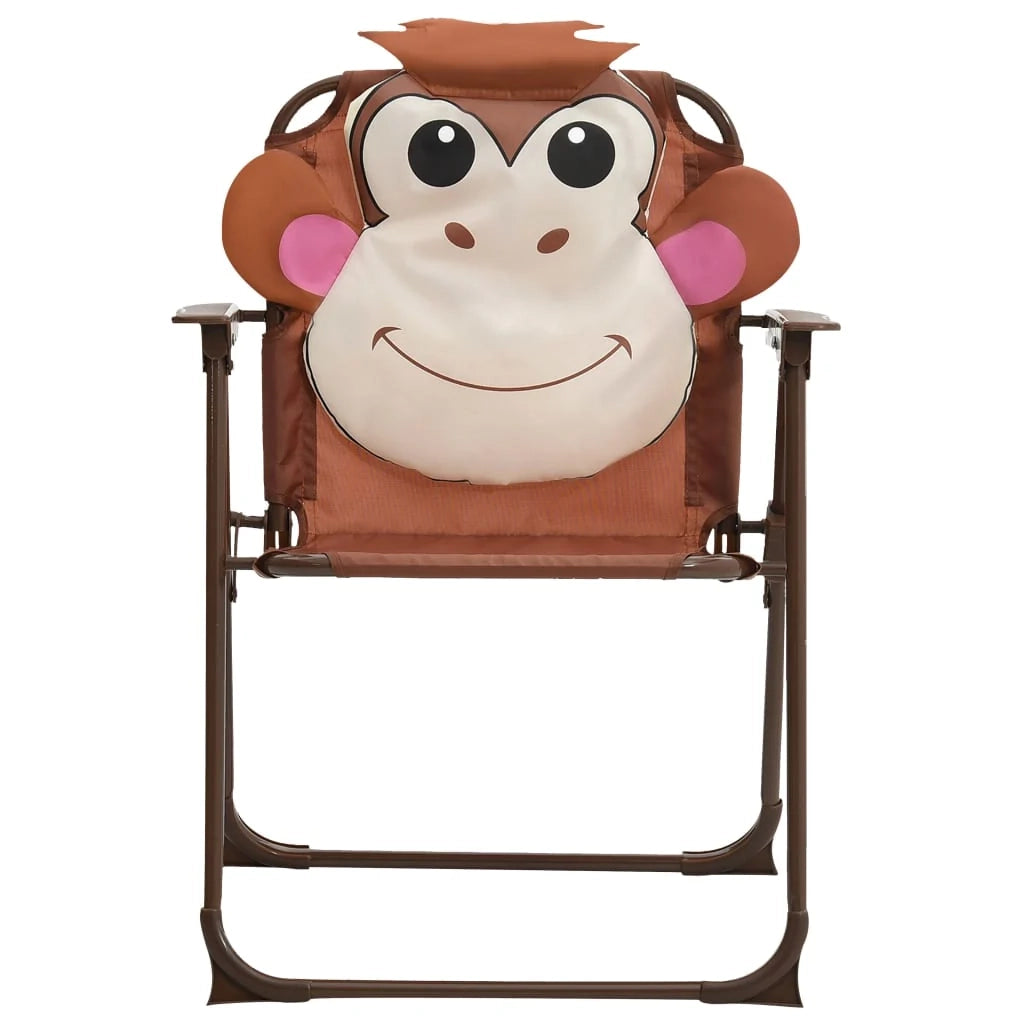 Set da bistro con ombrellone per bambini 3 pezzi marrone 02_0014491