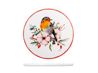 Sottopentola Natalizio in Ceramica Pettirosso