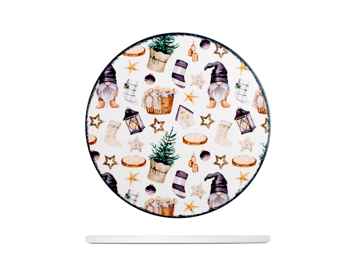 Sottopentola Natalizio in Ceramica Gnomo