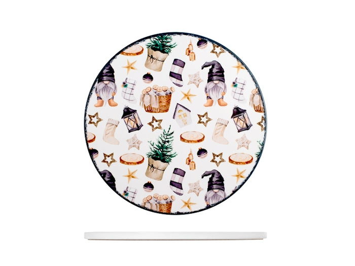 Sottopentola Natalizio in Ceramica Gnomo