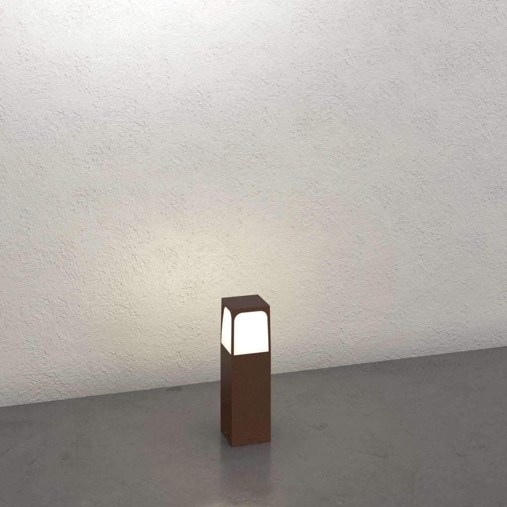 YORK PALO 30CM 1 LUCE ATTACCO E27 CORTEN IP54