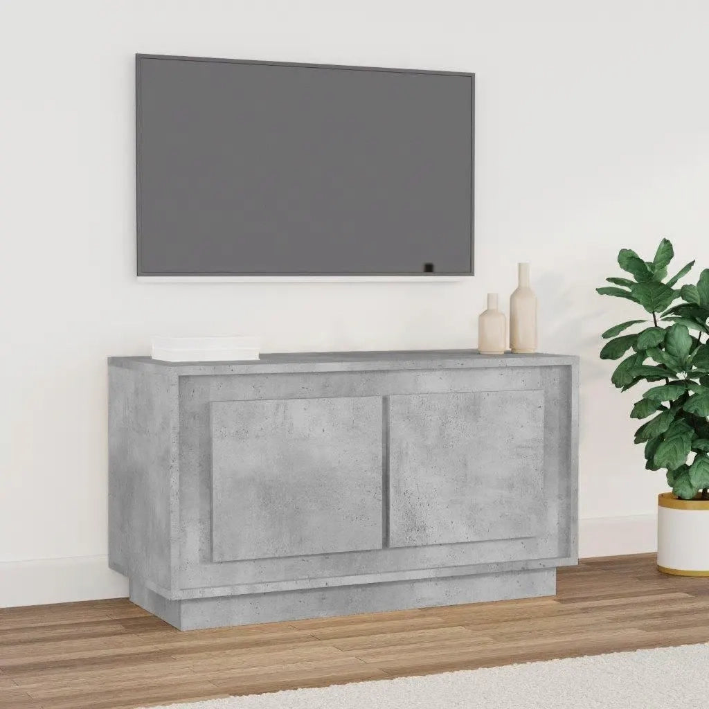 Mobile TV | Armadietto TV | Mobile Porta TV Grigio Cemento 80x35x45 cm in Legno Multistrato