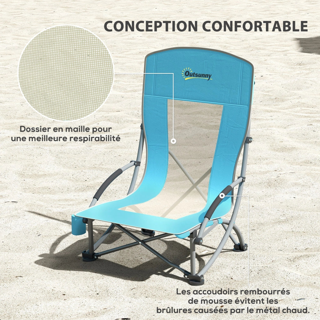 Sedia da pranzo pieghevole ¨C Zephmum ¨C Blu 70x58x79 cm