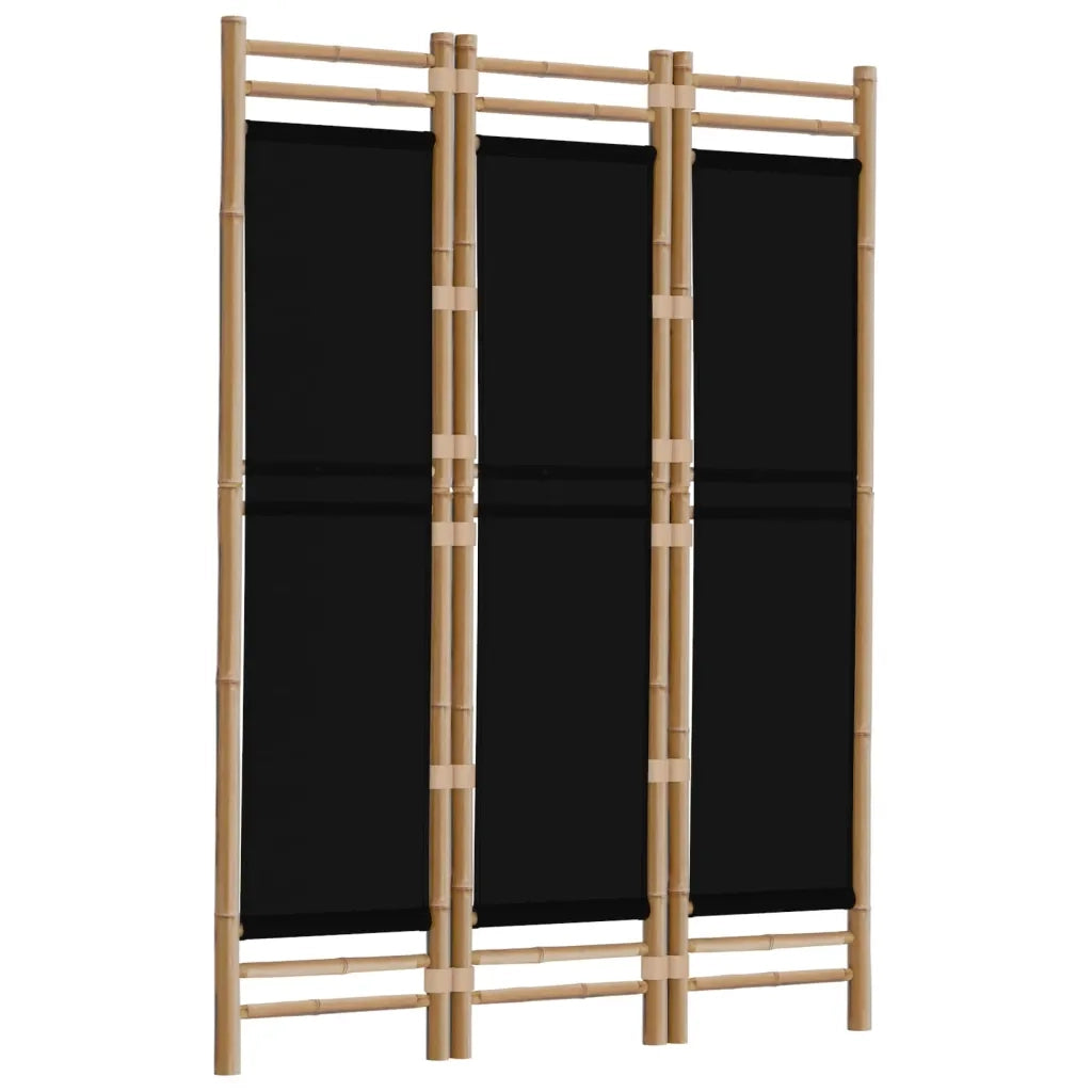 Divisorio Ambienti | Divider per stanze | Paravento 3 Pannelli Pieghevole 120 cm Bamb¨´ e Tela
