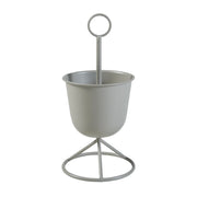 Portavasi da esterno 48 x 23 cm 1 fioriera beige 03_0010320
