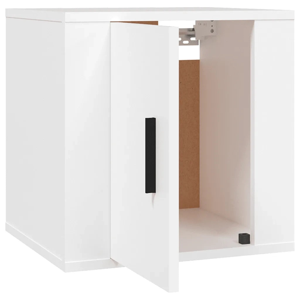 Mobili Porta TV a Parete 2 pz Bianco 40x34,5x40 cm 816641