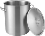 Pentola da Cucina in Acciaio Inossidabile - 39,7L - Adatta per Induzione - Contenitore di Rifornimento Grande Capacità