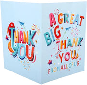 Carta di auguri grande 40x27cm - Carta di auguri senza testo - Set di cartoline di auguri - Busta - Scatola - Blu