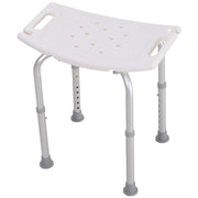 SGABELLO PER DOCCIA BAGNO ANTISCIVOLO ALTEZZA REGOLABILE BIANCO