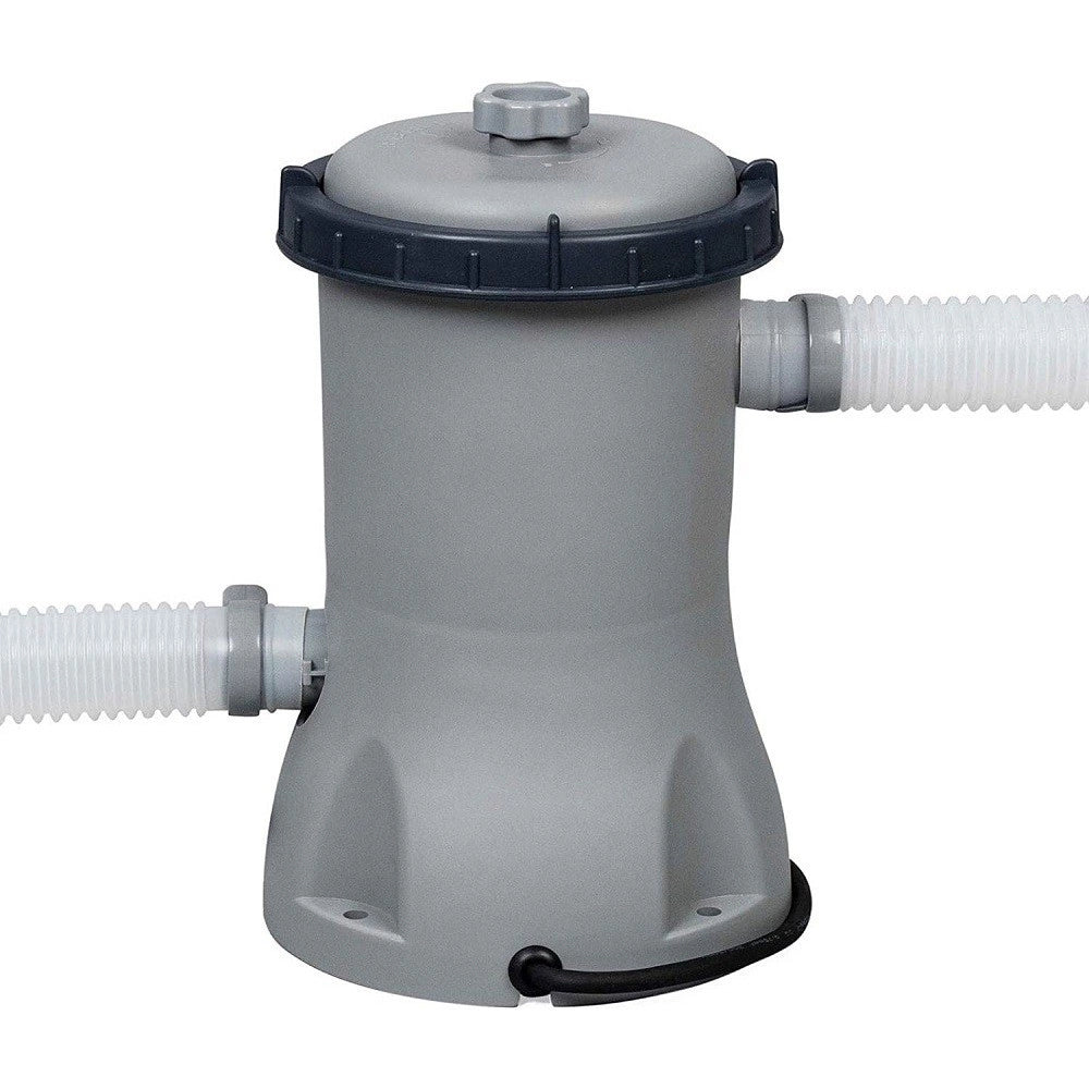 Trade Shop - Piscina Fuori Terra Rotonda Steel Pro Max 366x100 Cm 9150lt Pompa Scaletta 56418 -