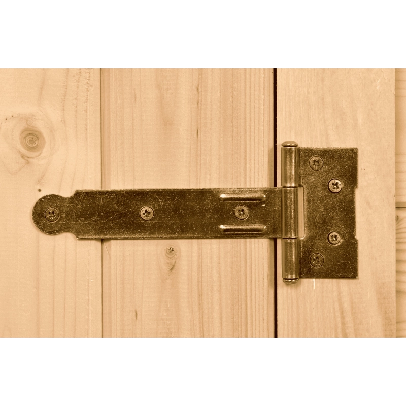 Casetta in legno da giardino doppia porta con vetro – 300x300 cm – tavole 28 mm, tetto bitumato rosso – MO3030.02N Foresta