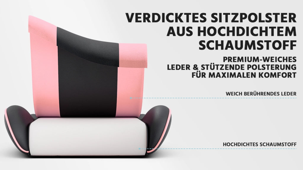 Sedia Gaming Ergonomica ¨C MINIMAL ¨C Schienale Regolabile, Ecopelle, Nera e Rosa