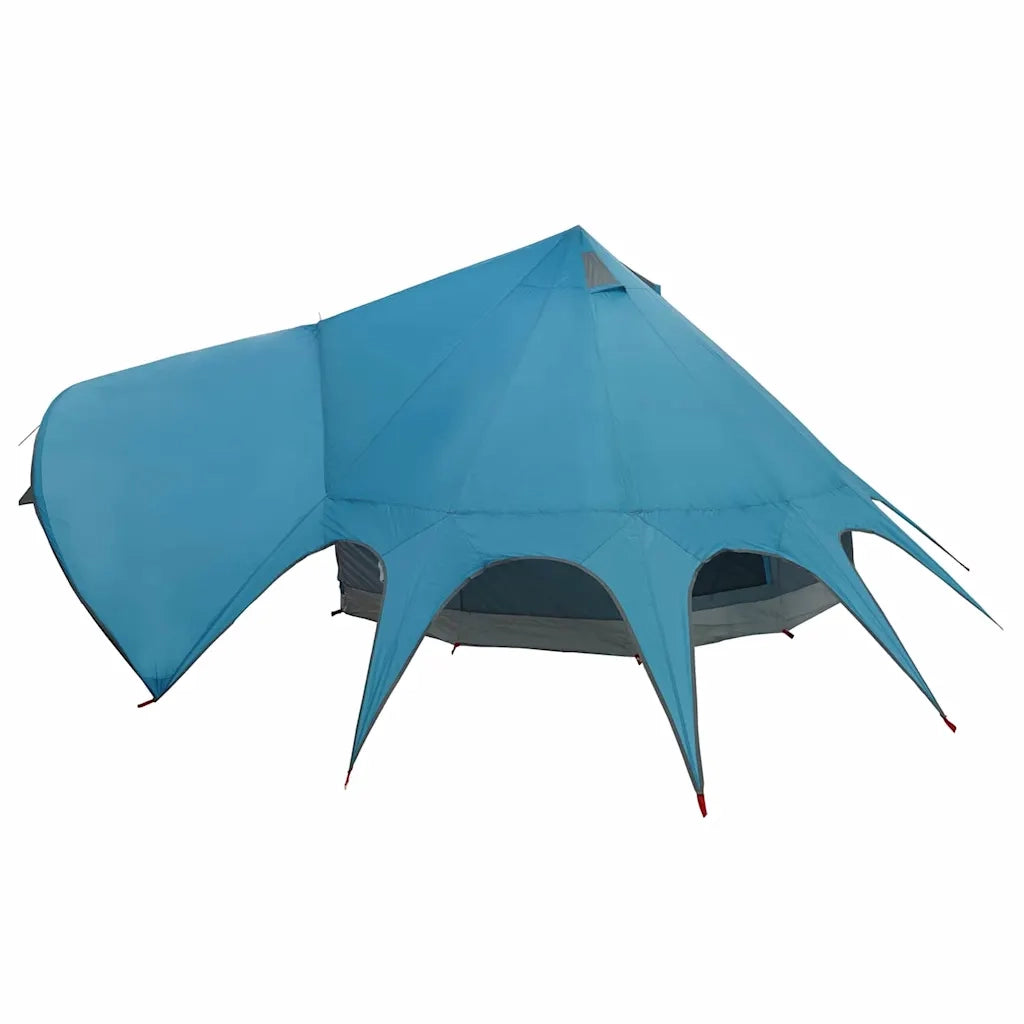 Tenda Teepee per 5 Persone Blu e Grigio 415 x 415 x 247 cm