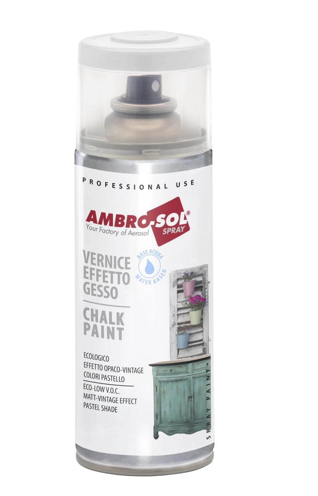 Bomboletta Spray Effetto Gesso Ambrosol 400 ml Verde Salvia 6 Pezzi