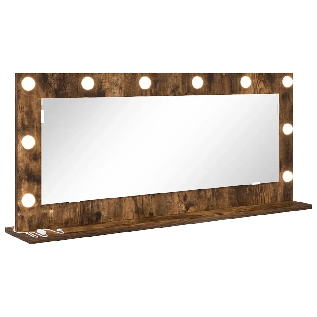 Specchio da Vanità Rovere fumé 100 x 45 x 18 cm Rettangolare 868329