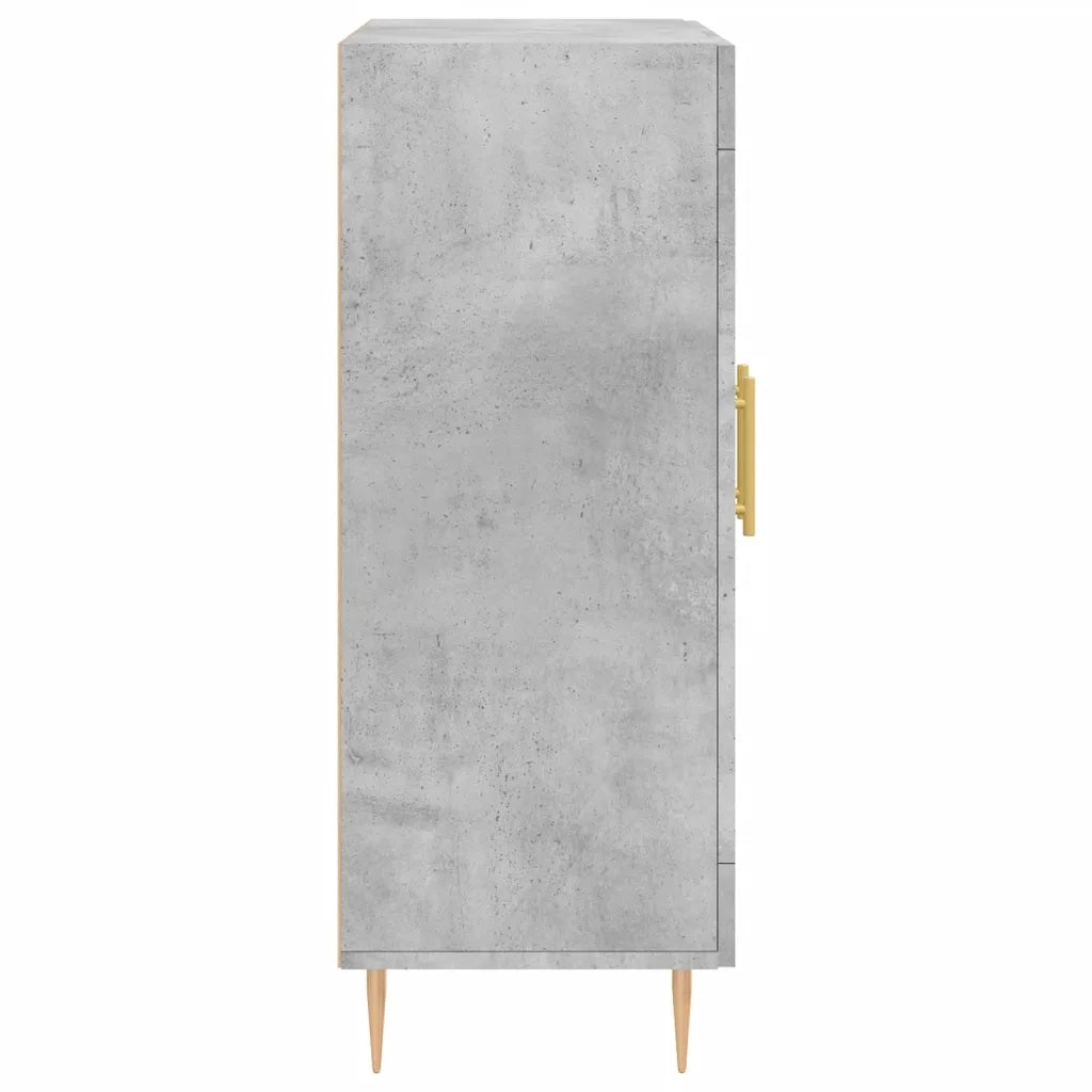 Credenza Grigio Cemento 69,5x34x90 cm in Legno Multistrato 830184