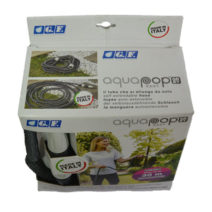 TUBO DA GIARDINO ESTENSIBILE AQUAPOP CON RACORDI FINO A  MT. 30