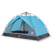 Tenda a Cupola da campeggio | Tenda da campo 3 Persone Blu a Rilascio Rapido