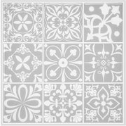 6 velline stickere per parete - tegole adesive per parete posteriore - stickere per parete in stile vintage - stickere 3D adesivi per parete - stickere in stile marmo - modello di mattonelle in stile barocco - dimensioni (30 x 30 cm)