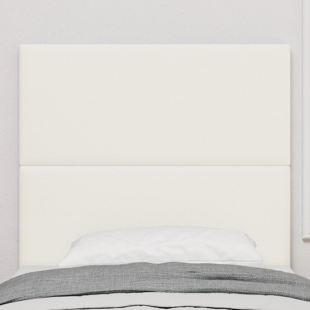 Testiera  Design Semplice Crema 100 cm Tessuto Corduroy