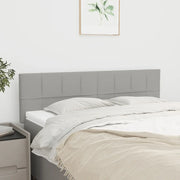 Testiera Grigio Chiaro 144x5x78/88 cm in Tessuto 346046