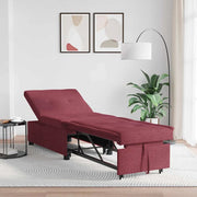 Divano Letto Estraibile Rosso Vino 194 x 50 x 82 cm Tessuto 42008585