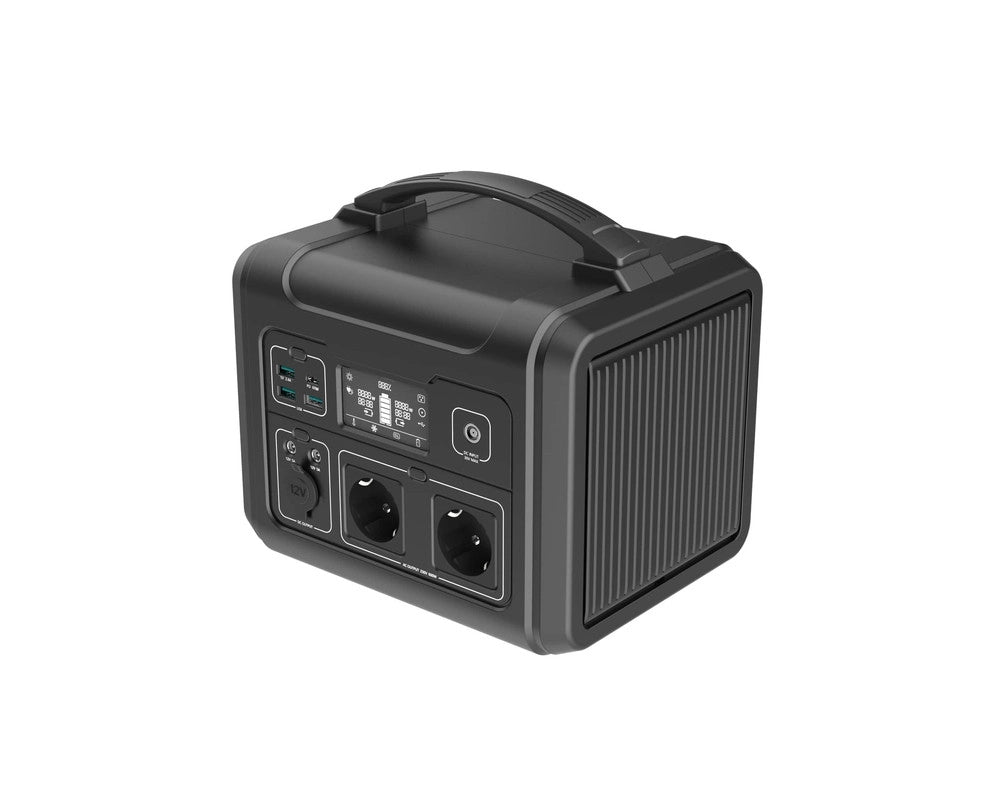 EZVIZ  PS600. stazione di alimentazione portatile. capacit√† 607Wh. 9 ingressi. display smart. ricarica con pannello solare (non incluso)