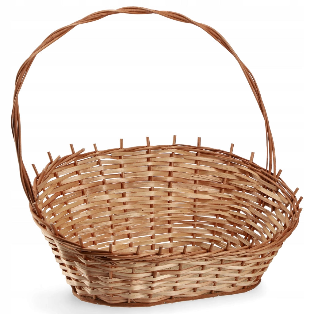 Cesto regalo KADAX in vimini, grande e resistente, per frutta, ideale come regalo di nozze.