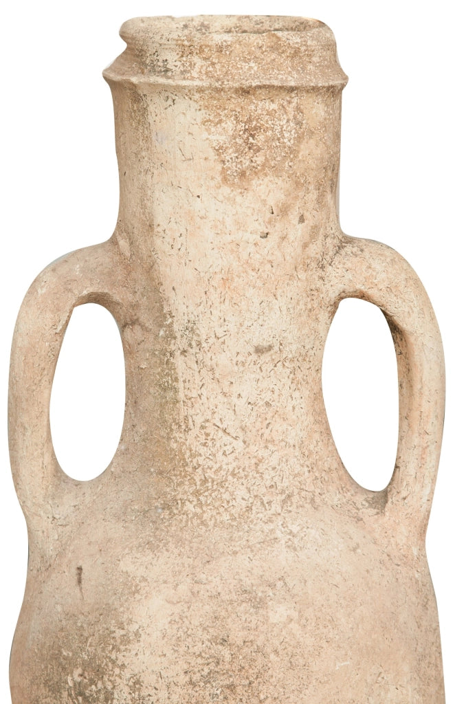Biscottini Vecchia anfora giara con manici in terracotta L28xPR28xH63 cm diametro altezza