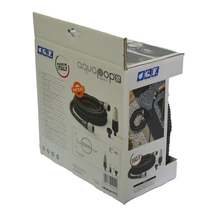 TUBO DA GIARDINO ESTENSIBILE AQUAPOP CON RACORDI FINO A  MT. 30
