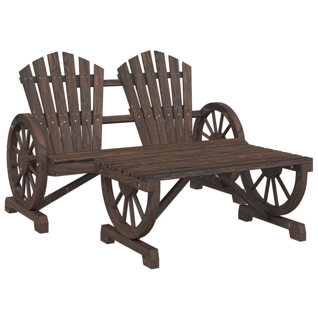 Set Salotto da Giardino 4 pz in Legno Massello di Abete 3207126