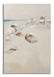 Stampa Dipinta Beach 2 80x3x120 cm in Legno e Tessuto