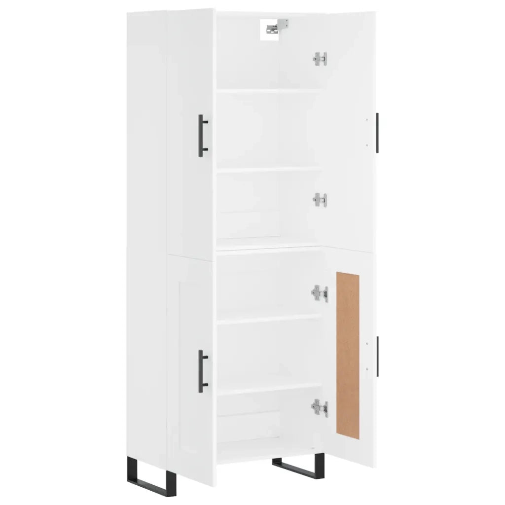 Credenza Bianca 69,5x34x180 cm in Legno Multistrato 3195811