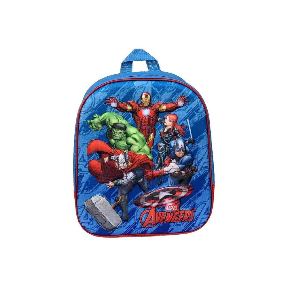 Trade Shop - Zainetto Avengers Stampa In Rilievo 3d Supereroi Bambini Scuola Asilo Elementari -