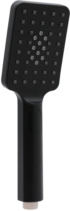 Manicotto per doccia in ABS, con diffusori anticalcare, nero lucido, connessione universale ½ pollice