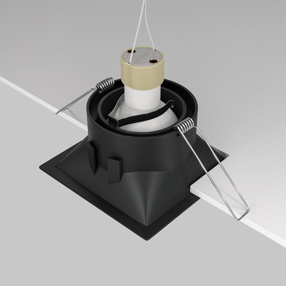 Faretto incasso Maytoni Dot DL029-2-01B quadrato nero
