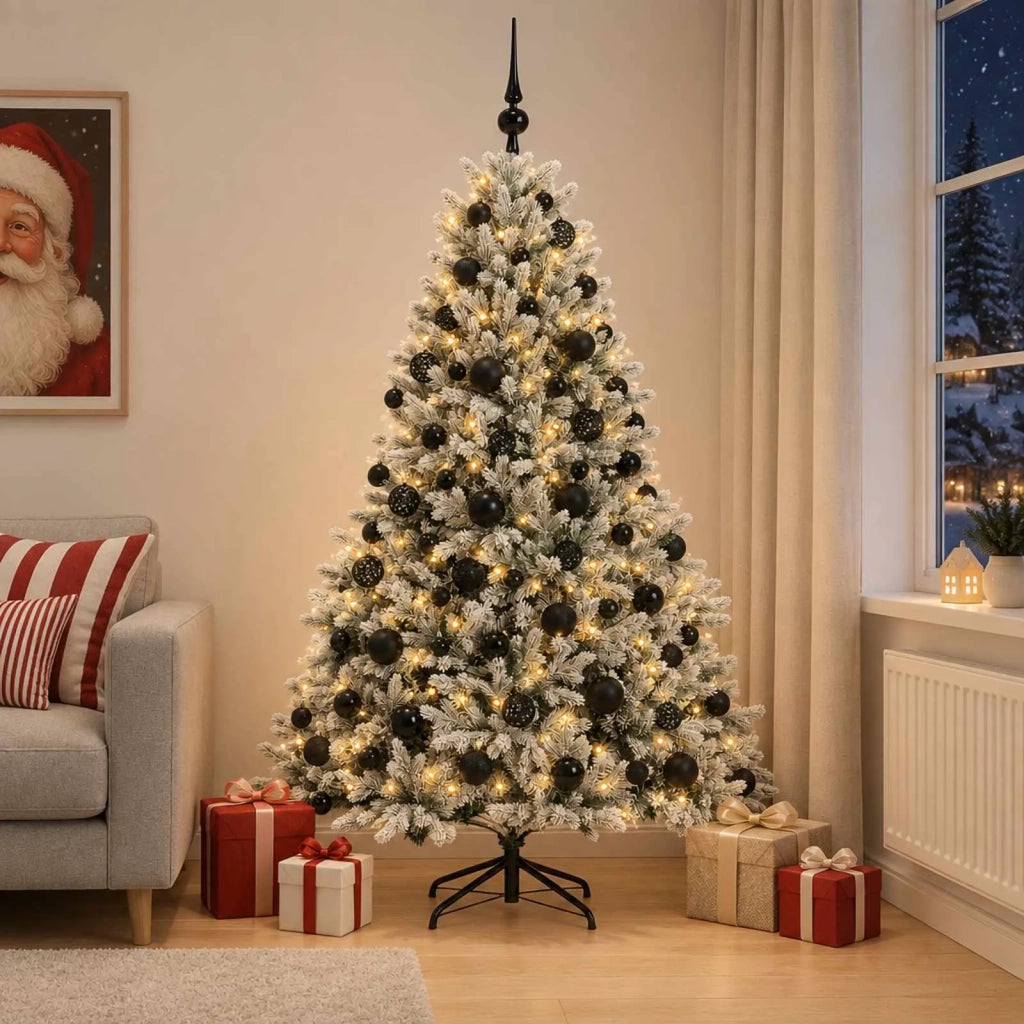 Albero di Natale artificiale con palline 180 cm 300 LED 3466373