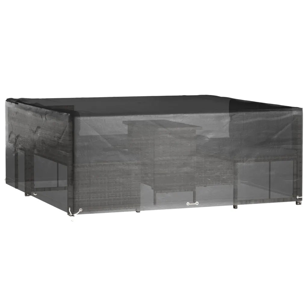 Copri Mobili da Giardino | Telone per mobili da esterni 2 pz 16 Occhielli 250x250x90cm Quadrato