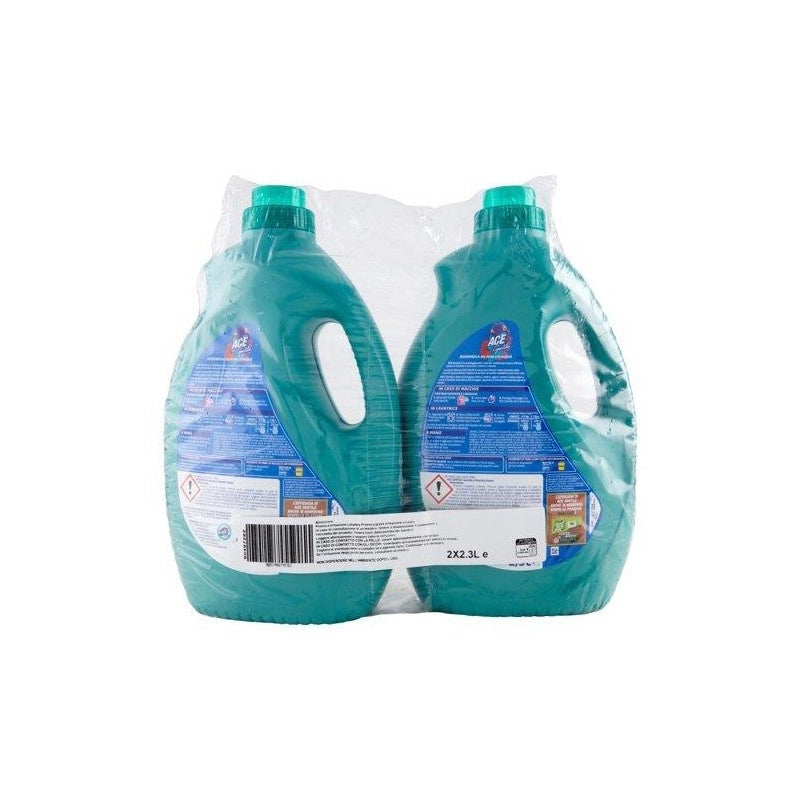 ACE GENTILE CANDEGGINA IGIENIZZANTE PER COLORATI 2,3 LT X 2 PZ LAVADA E MUSCHIO BIANCO OKX