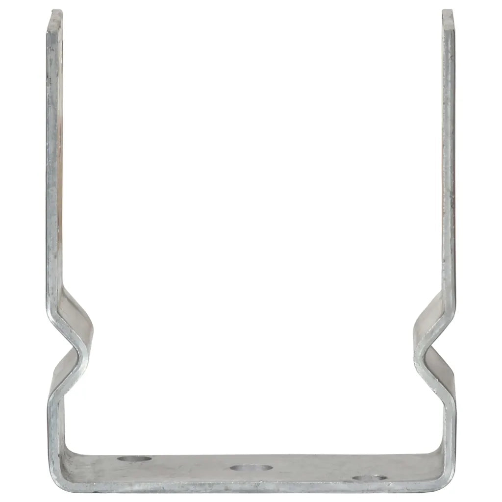 Picchetti per Recinzione 12pz Argento 12x6x15cm Acciaio Zincato 145340