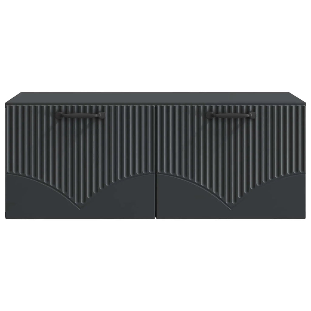 Mobile Porta TV da Muro Nero 78,5 x 41 x 30 cm 899026