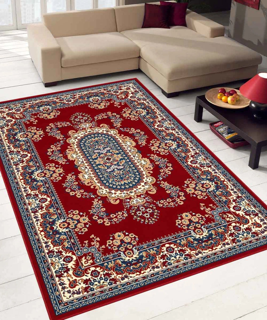 Tappeto ROYAL SHIRAZ 2063 ROSSO cm.160x230 arredo salotto disegno moderno geometrico arredo casa
