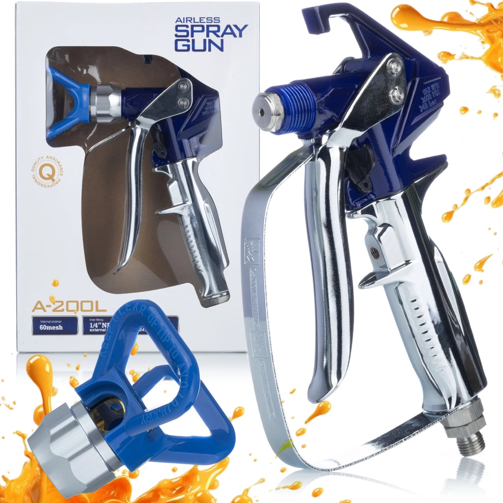 Pistola a Spruzzo Blue Monster con Protezione – Alta Pressione 500 Bar | Compatibile con Graco, Wagner, Titan