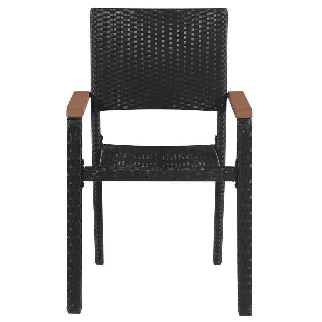 Set da Pranzo da Giardino 5 pz Nero 3099414
