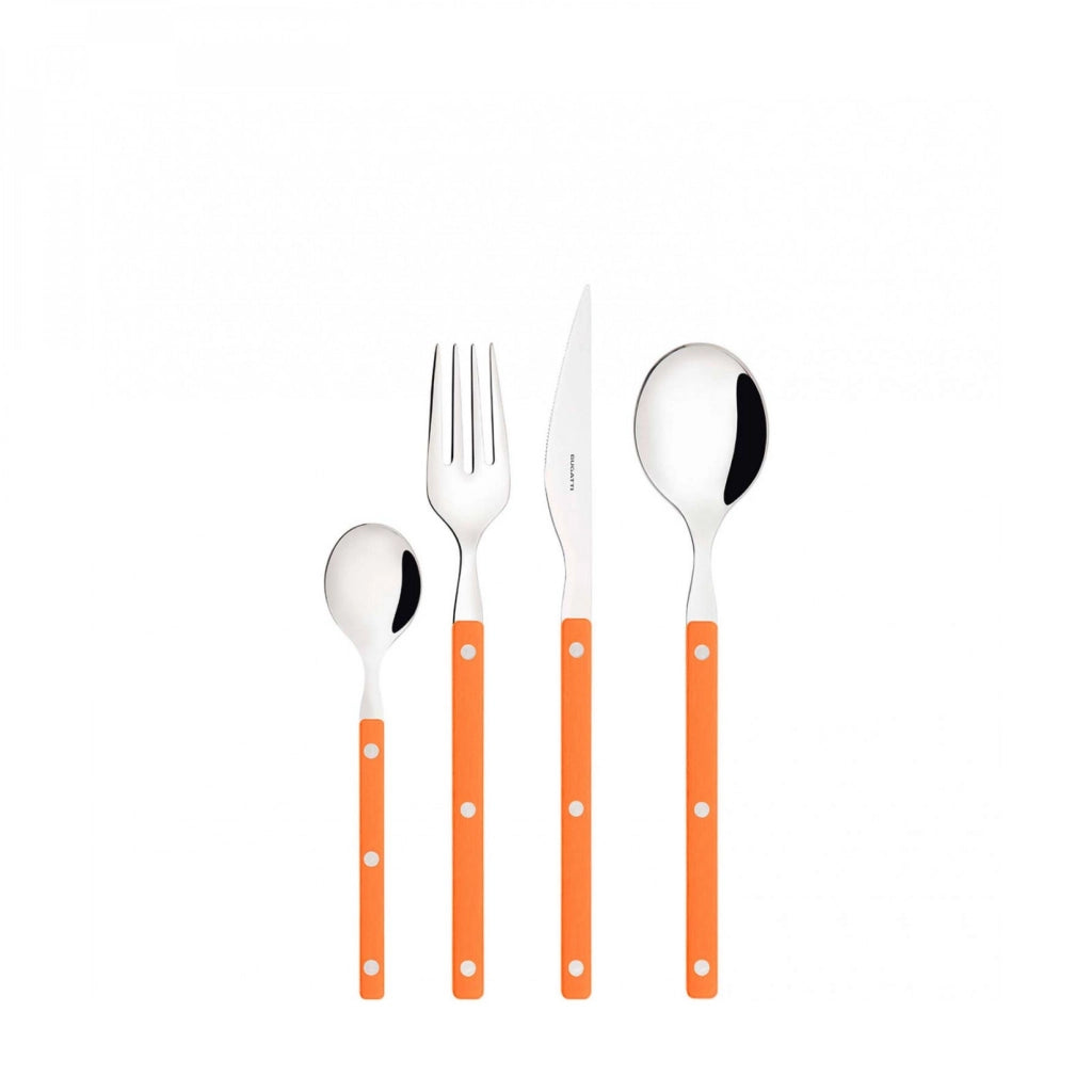 ALLEGRA, Posate Set 24 Pz, Scatola Finestra, Casa Bugatti Colore: Arancione