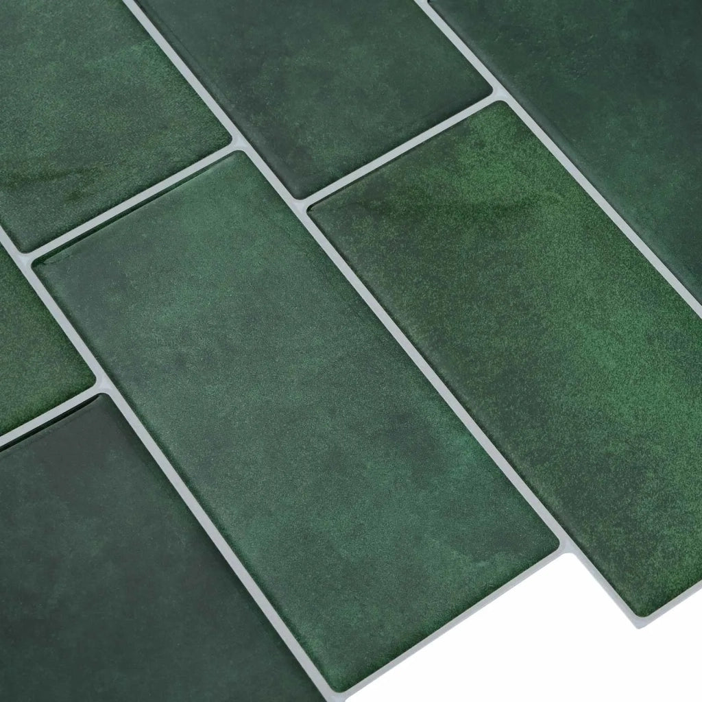 Piastrella subway 20 pz Verde Scuro 29 x 21 cm CFW6420729