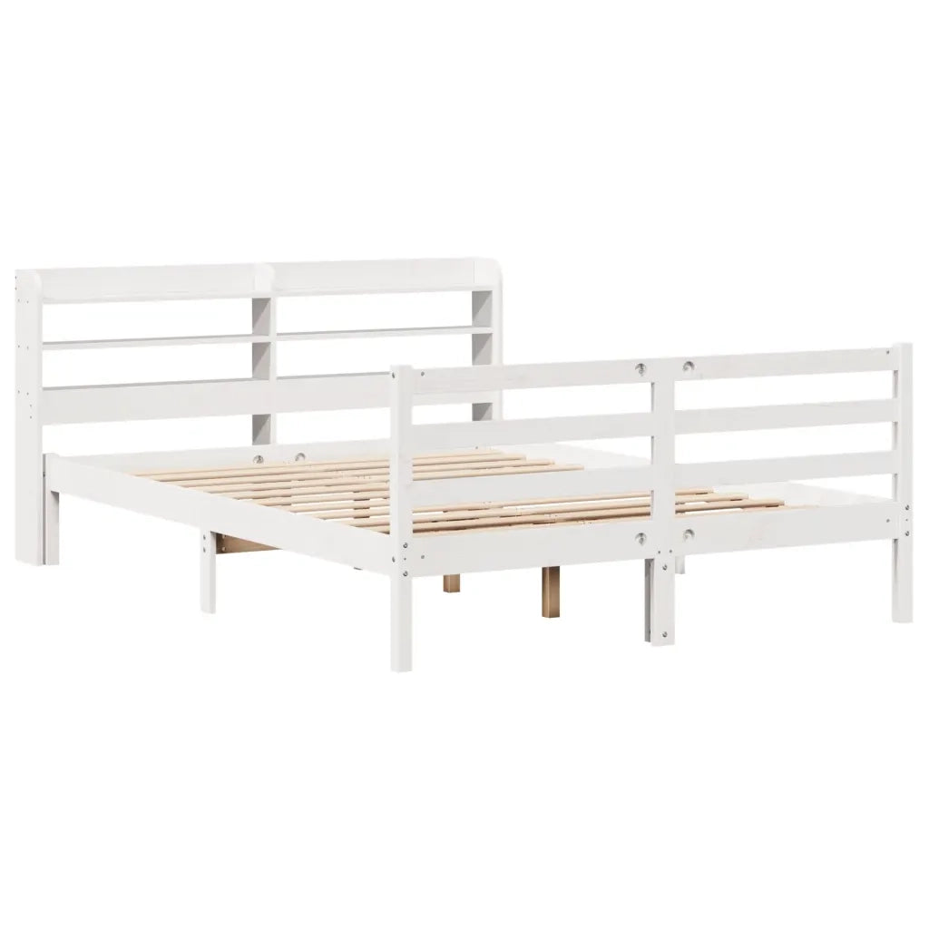 Giroletto con Testiera senza Materasso Bianco 140x190 cm