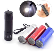 Penne LED Miniature Zaklamp con Batterie AAA - Argento
